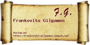 Frankovits Gilgames névjegykártya